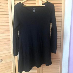 🌿2/20🌿 Joan Vass Black Asymmetrical Tunic Top